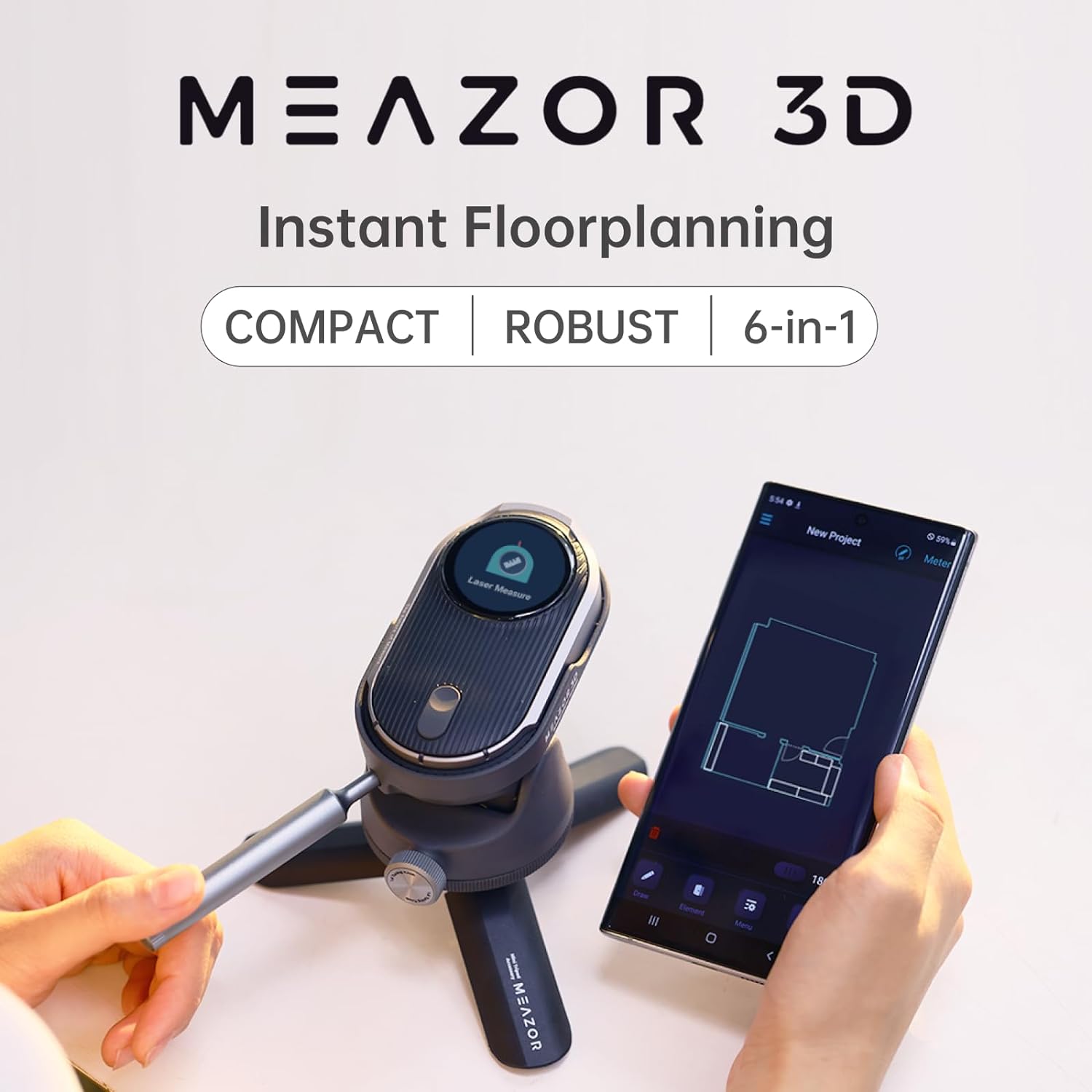 Meazor - 3D  Lazer Ölçüm Cihazı/Koruma Kutusu